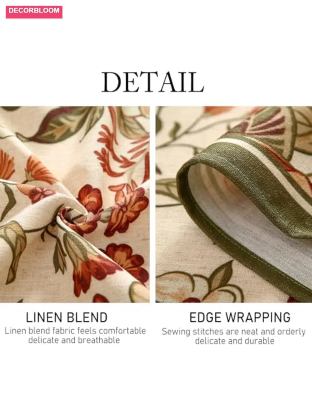 Vintage Linen Rectangular Tablecloth 71